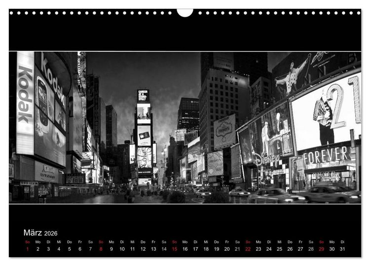 Produktbild: NEW YORK CITY H&ouml;hepunkte im Panoramaformat (Wandkalender 2026 DIN A3 quer), CALVENDO Monatskalender