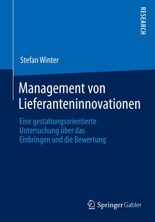 Produktbild: Management von Lieferanteninnovationen