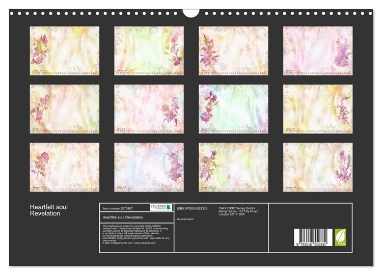 Produktbild: Heartfelt soul Revelation (Wall Calendar 2026 DIN A3 landscape), CALVENDO 12 Month Wall Calendar