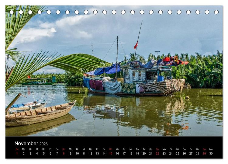 Produktbild: Vietnam Abenteuerreise (Tischkalender 2026 DIN A5 quer), CALVENDO Monatskalender