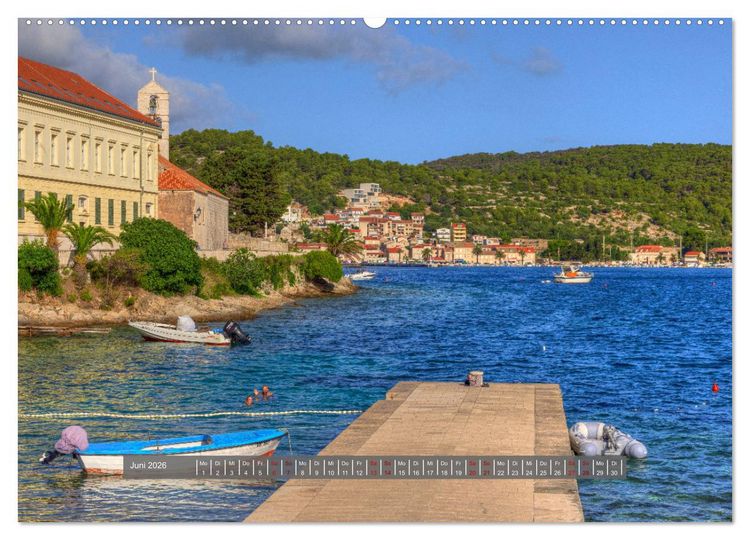 Produktbild: Vis Kroatien - Romantische Insel der Adria (Wandkalender 2026 DIN A2 quer), CALVENDO Monatskalender