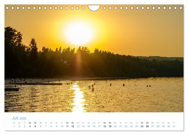 Produktbild: Schwedens Seen (Wandkalender 2026 DIN A4 quer), CALVENDO Monatskalender