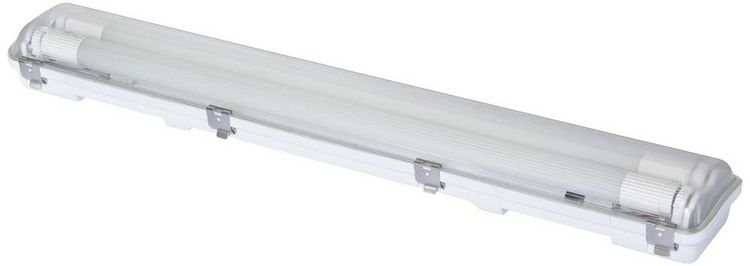 Produktbild: Sygonix LED-Feuchtraum-Wannenleuchte LED-R&ouml;hre T8 18W Neutralwei&szlig; Grau