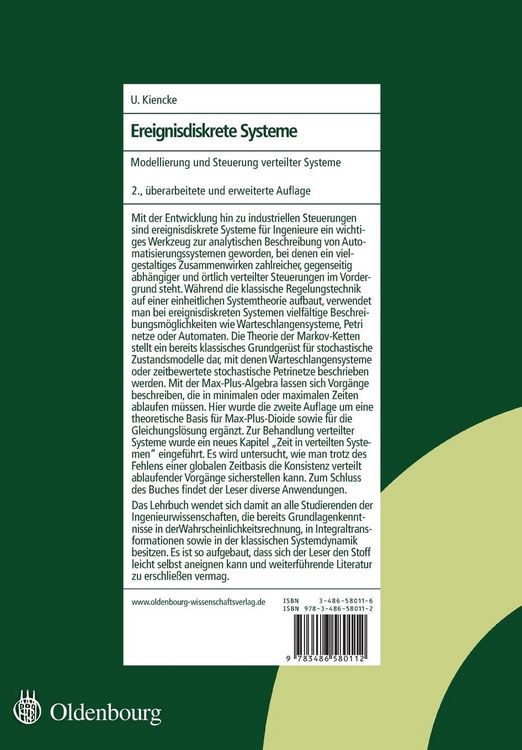 Produktbild: Ereignisdiskrete Systeme