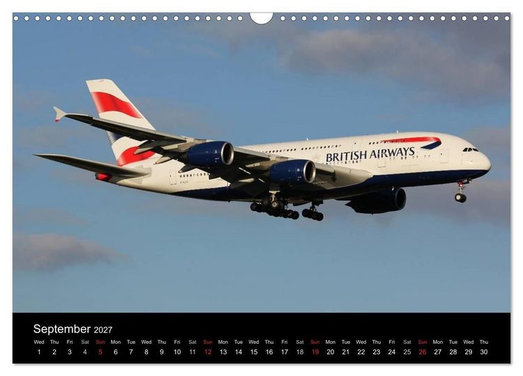 Produktbild: Airliners of the World (Wall Calendar 2027 DIN A3 landscape), CALVENDO 12 Month Wall Calendar