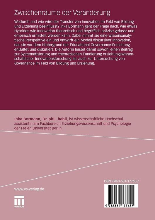 Produktbild: Zwischenr&auml;ume der Ver&auml;nderung