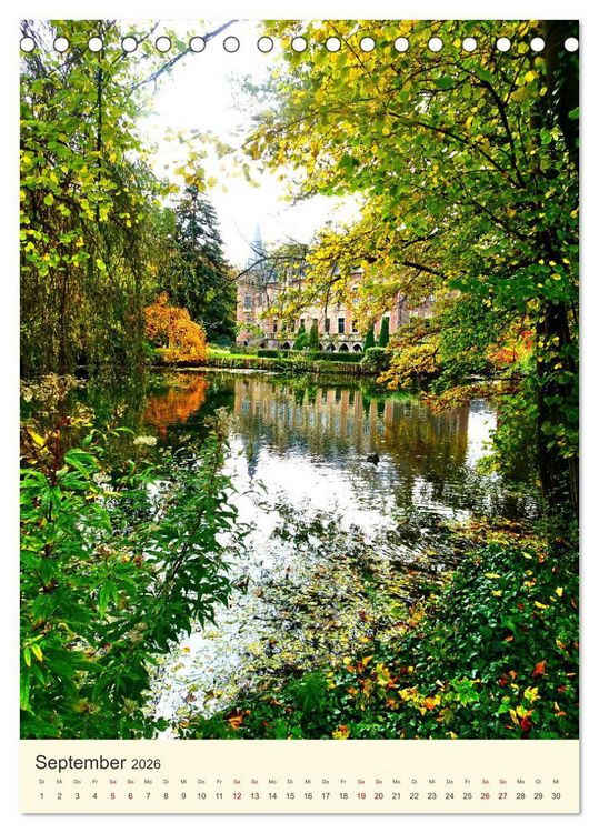 Produktbild: Traumschloss Paffendorf - Ein Juwel im Rheinland (Tischkalender 2026 DIN A5 hoch), CALVENDO Monatskalender