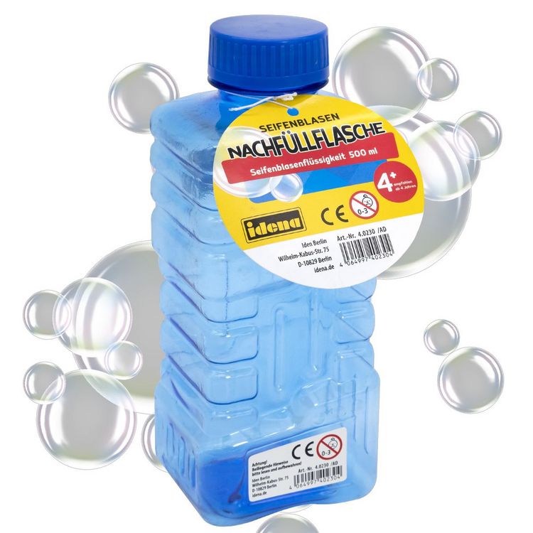 Produktbild: Idena Seifenblasen Nachf&uuml;llflasche 500ml