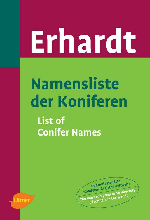 Produktbild: Namensliste der Koniferen