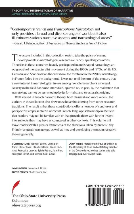 Produktbild: Contemporary French and Francophone Narratology