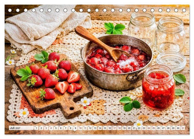 Produktbild: Alte Handwerksk&uuml;nste - Sticken, Backen, Schneidern und Traditionen (Tischkalender 2027 DIN A5 quer), CALVENDO Monatskalender