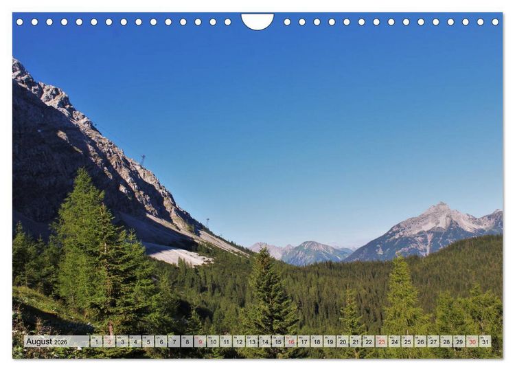 Produktbild: Zugspitze - Der h&ouml;chste Berg Deutschlands (Wandkalender 2026 DIN A4 quer), CALVENDO Monatskalender