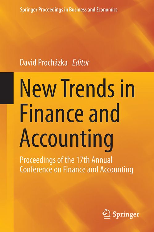 Produktbild: New Trends in Finance and Accounting