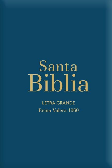 Produktbild: Biblia Rvr60 Letra Grande/Tama&ntilde;o Manual - Azul Acero Con Indice Y Cierre (Bible Rvr60 Lp/Pocket Size - Steel Blue with Index and Closure)