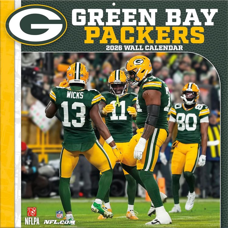 Produktbild: Green Bay Packers 2026 12x12 Team Wall Calendar