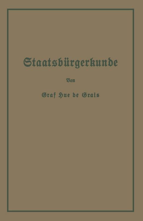 Produktbild: Staatsb&uuml;rgerkunde