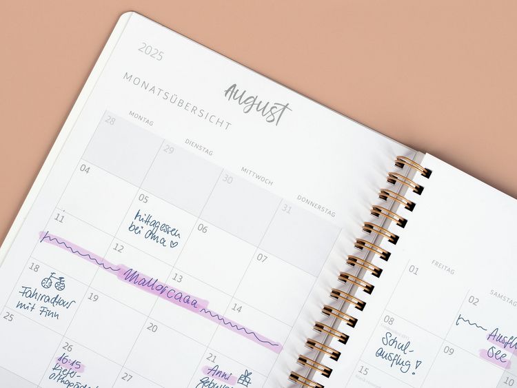 Agenda Scolaire 2025/2026 BRUNNEN - Format A6, Couverture Souple, élastique De Fermeture - Juillet 2025 à Décembre 2026