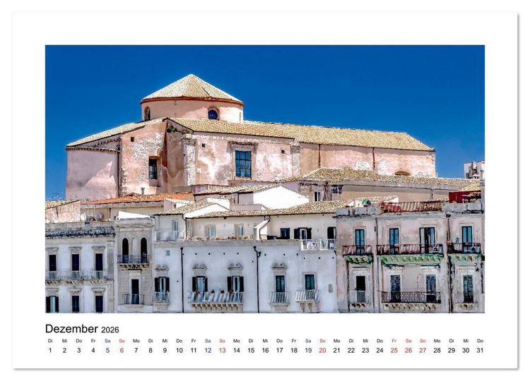 Produktbild: Sizilien - Von Palermo nach Syrakus (Wandkalender 2026 DIN A3 quer), CALVENDO Monatskalender