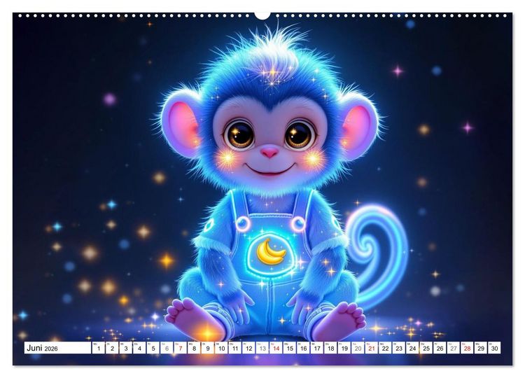 Produktbild: Leuchtende Tierbabys (hochwertiger Premium Wandkalender 2026 DIN A2 quer), Kunstdruck in Hochglanz