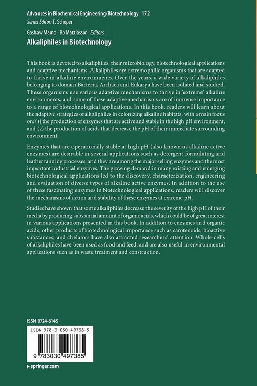 Produktbild: Alkaliphiles in Biotechnology