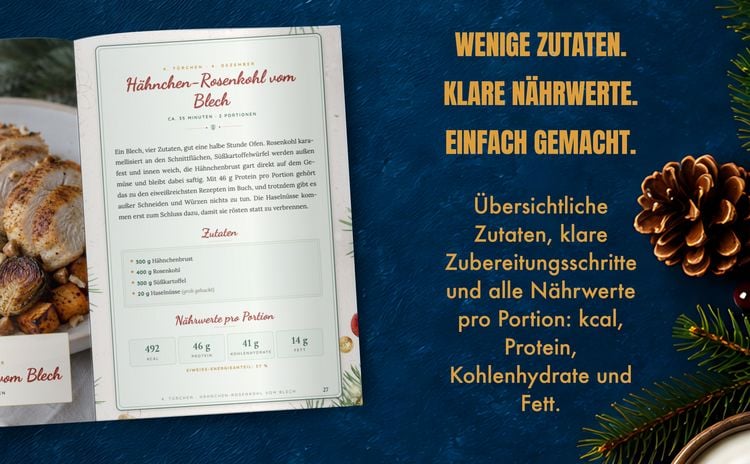 Produktbild: Der High-Protein Adventskalender - Eiwei&szlig;reiche Weihnachtsfreude f&uuml;r jeden Tag