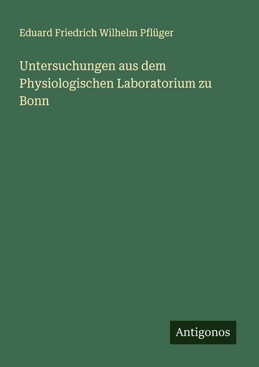 Produktbild: Untersuchungen aus dem Physiologischen Laboratorium zu Bonn