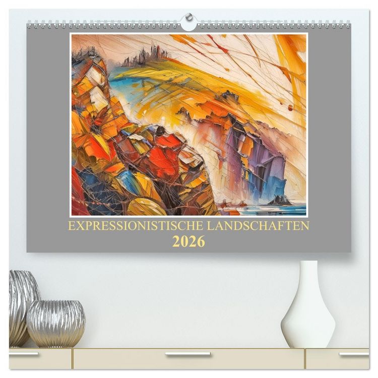 Produktbild: Expressionistische Landschaften (hochwertiger Premium Wandkalender 2026 DIN A2 quer), Kunstdruck in Hochglanz