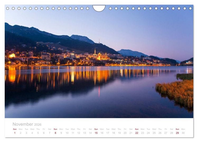 Produktbild: Grisons Engadine 2026 / UK-Version (Wall Calendar 2026 DIN A4 landscape), CALVENDO 12 Month Wall Calendar