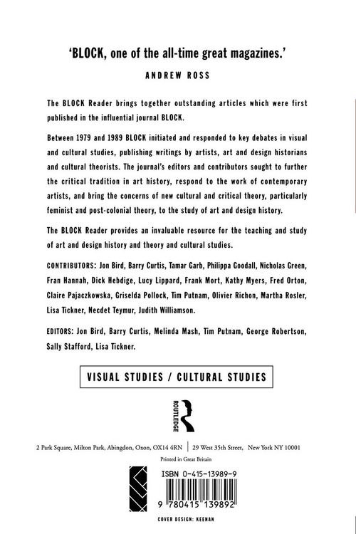 Produktbild: The Block Reader in Visual Culture
