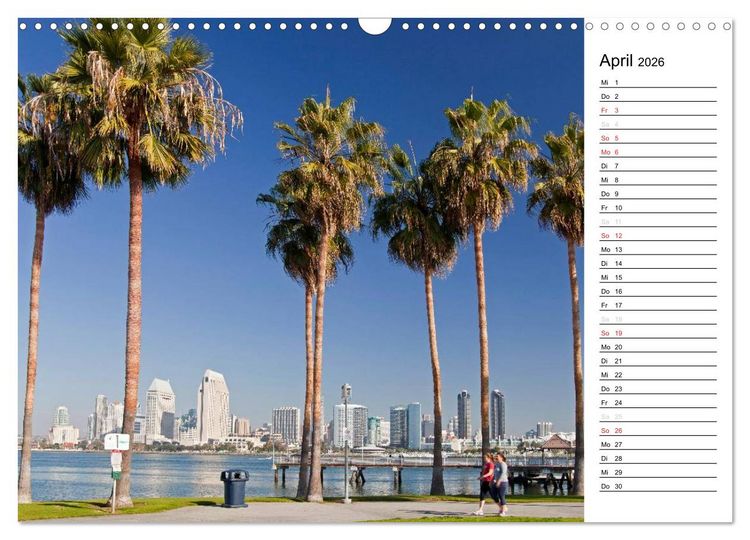 Produktbild: Kalifornien USA (Wandkalender 2026 DIN A3 quer), CALVENDO Monatskalender