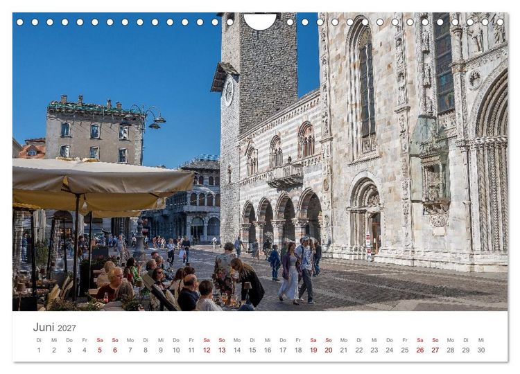 Produktbild: Como und der Comer See (Wandkalender 2027 DIN A4 quer), CALVENDO Monatskalender