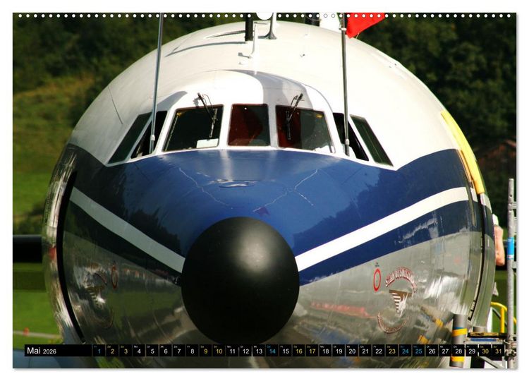 Produktbild: Lockheed Super Constellation HB-RSC (hochwertiger Premium Wandkalender 2026 DIN A2 quer), Kunstdruck in Hochglanz