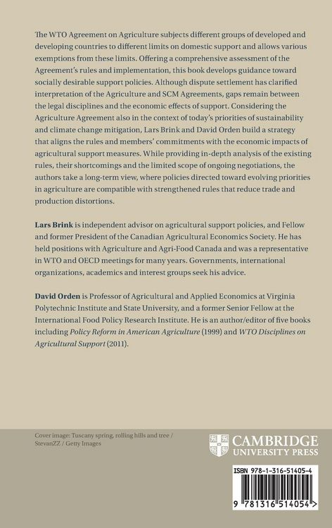 Produktbild: Agricultural Domestic Support under the WTO