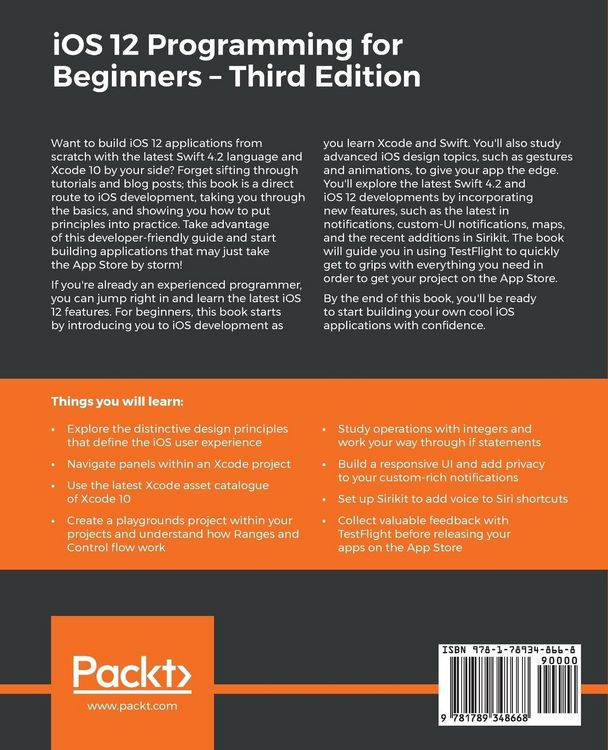 Produktbild: IOS 12 Programming for Beginners -Third Edition