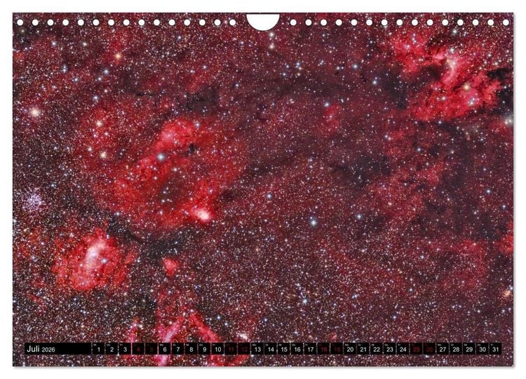 Produktbild: Galaktische Nebel (Wandkalender 2026 DIN A4 quer), CALVENDO Monatskalender