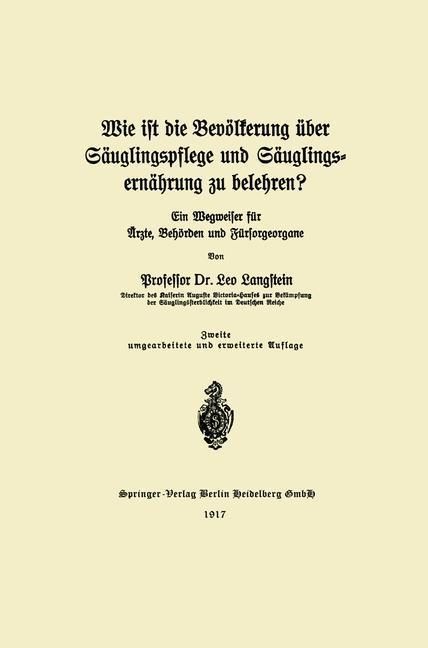Produktbild: Wie ist die Bev&ouml;lkerung &uuml;ber S&auml;uglingspflege und S&auml;uglingsern&auml;hrung zu belehren?