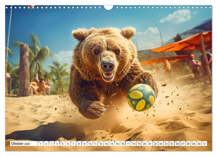 Produktbild: Sonnige Schnappsch&uuml;sse - Ein Jahr voller fr&ouml;hlicher Tiere (Wandkalender 2026 DIN A3 quer), CALVENDO Monatskalender