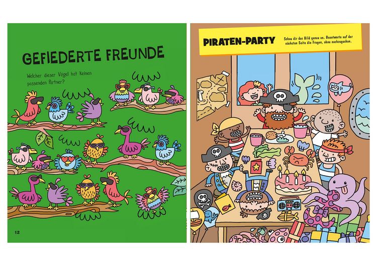 Produktbild: Das superdicke kunterbunte Buch der Kinderr&auml;tsel. Der Doppelband