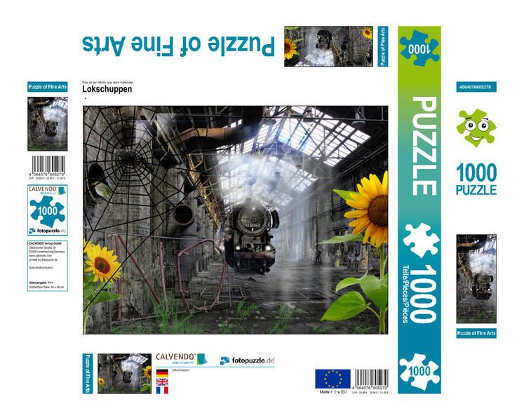 Produktbild: CALVENDO Puzzle Lokschuppen | 1000 Teile Lege-Gr&ouml;&szlig;e 64x48cm Foto-Puzzle f&uuml;r gl&uuml;ckliche Stunden