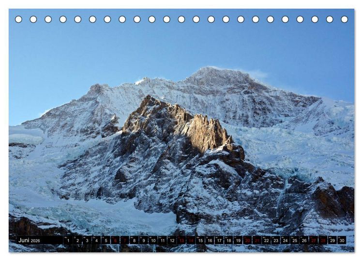 Produktbild: Eiger, M&ouml;nch und Jungfrau 2026 (Tischkalender 2026 DIN A5 quer), CALVENDO Monatskalender