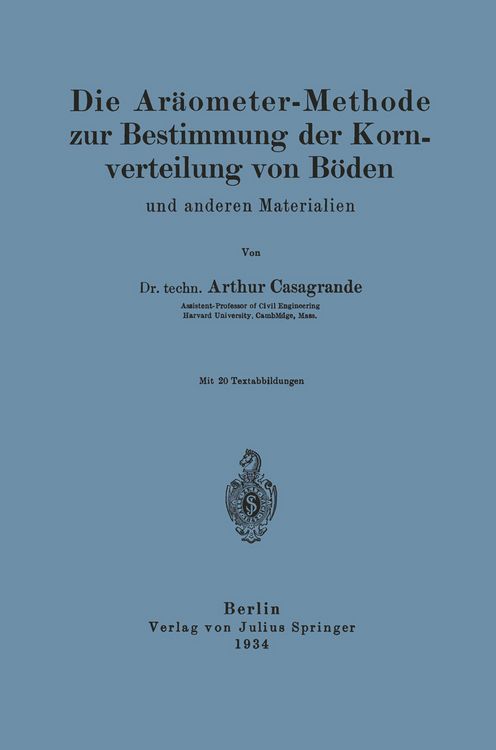 Produktbild: Die Ar&auml;ometer-Methode zur Bestimmung der Kornverteilung von B&ouml;den und anderen Materialien