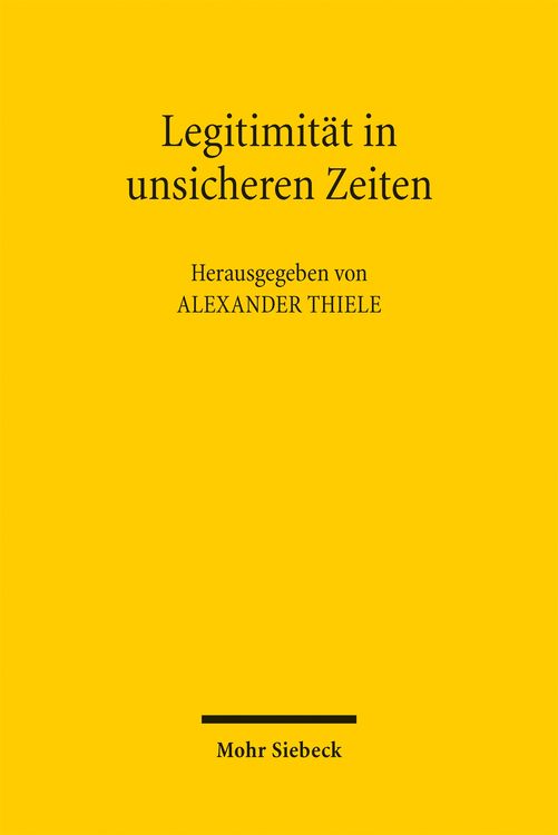 Produktbild: Legitimit&auml;t in unsicheren Zeiten