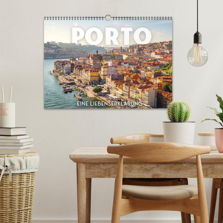 Produktbild: Porto - Eine Liebeserkl&auml;rung (Wandkalender 2026 DIN A3 quer), CALVENDO Monatskalender