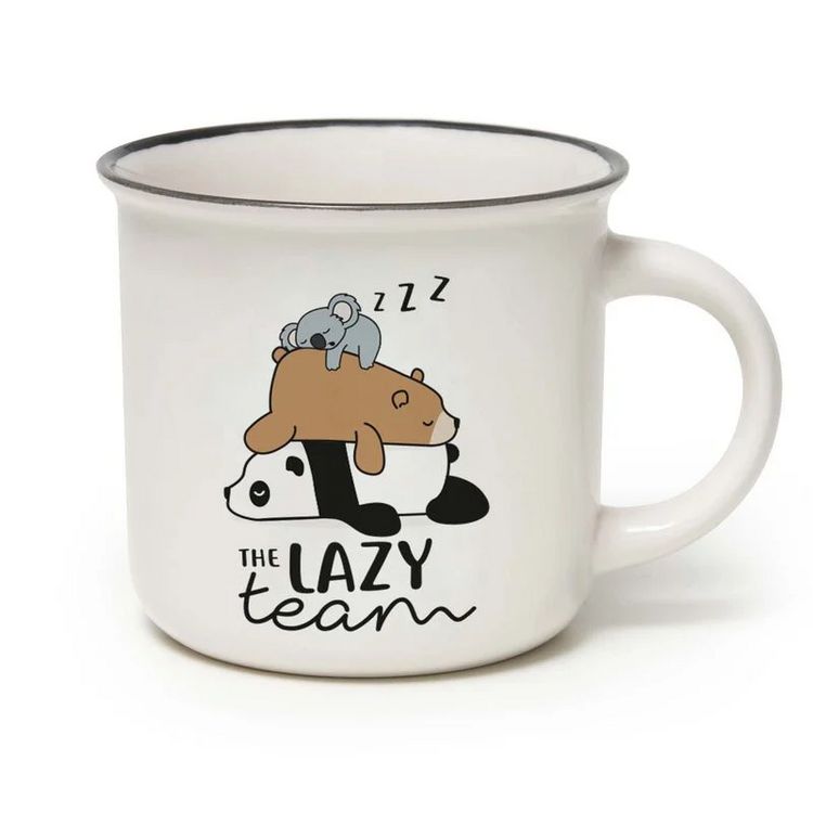 Produktbild: Legami New Bone China Porzellan Tasse - Lazy Team