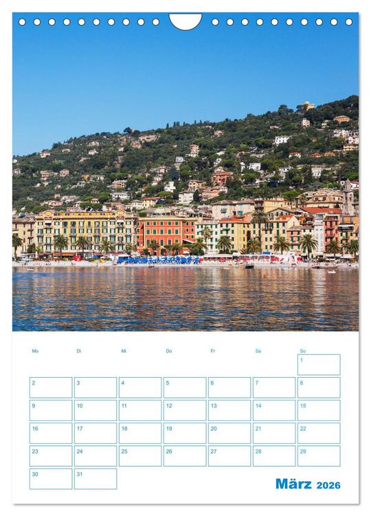 Produktbild: Blauer Ligurien Sommer (Wandkalender 2026 DIN A4 hoch), CALVENDO Monatskalender