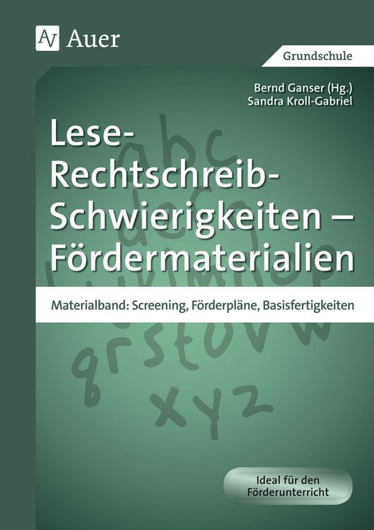 Produktbild: Lese-Rechtschreib-Schwierigkeiten - F&ouml;rdermaterialien