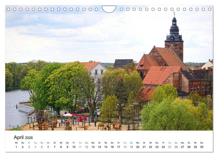 Produktbild: Entlang der sch&ouml;nen Elbe - Jerichow, Tangerm&uuml;nde und Havelberg (Wandkalender 2026 DIN A4 quer), CALVENDO Monatskalender