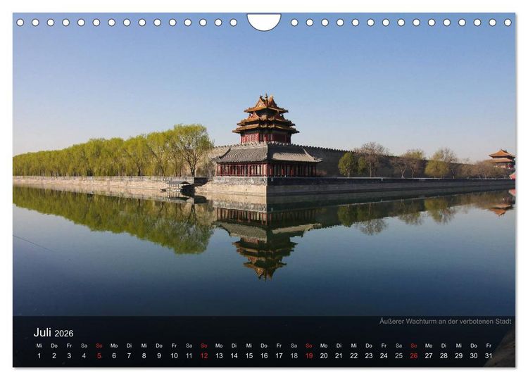 Produktbild: Erlebe China (Wandkalender 2026 DIN A4 quer), CALVENDO Monatskalender
