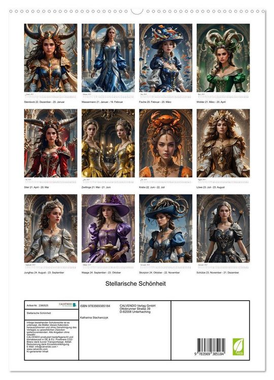 Produktbild: Stellarische Sch&ouml;nheit (hochwertiger Premium Wandkalender 2027 DIN A2 hoch), Kunstdruck in Hochglanz