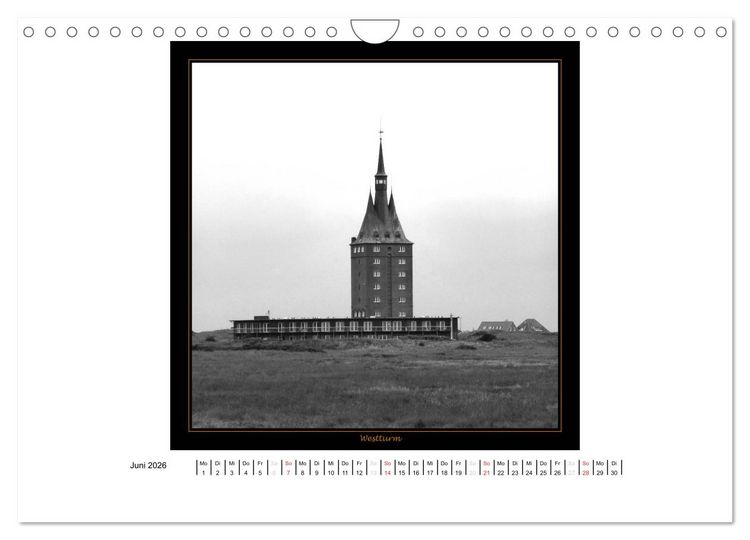 Produktbild: Wangerooge in Fine Art (Wandkalender 2026 DIN A4 quer), CALVENDO Monatskalender
